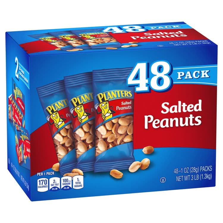 KRAFT FOODS, Salted Peanuts, 1 oz Pouch, 48/Box, 2 Boxes/Carton (GRR60004074) thumbnail 2