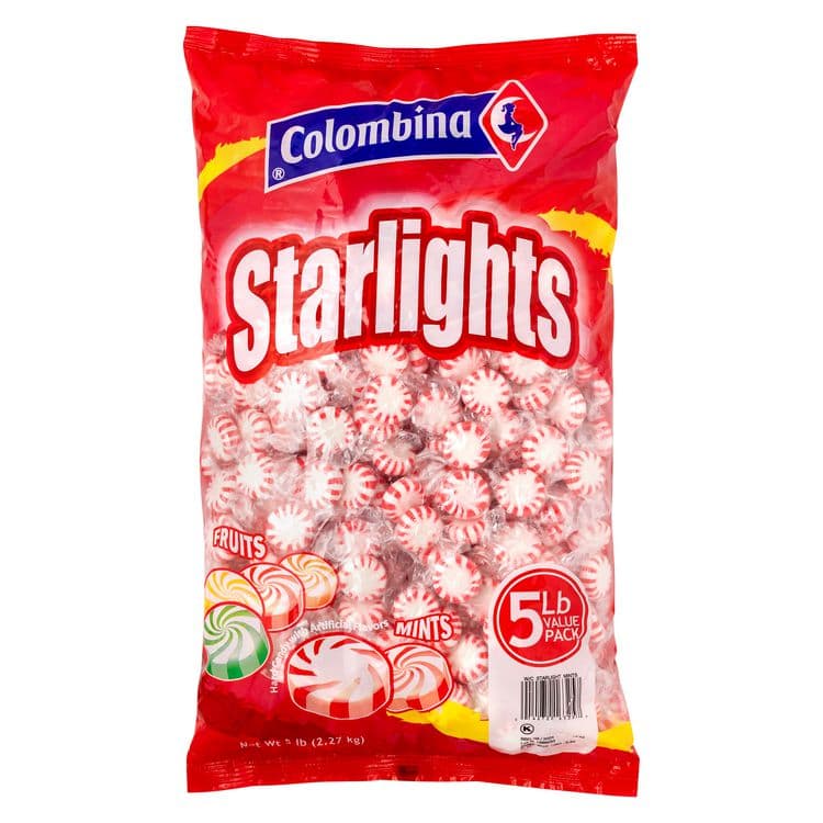 COLOMBINA S.A. Peppermint Starlight Mints, 5 lb Bag, 3/Carton (GRR60004061) thumbnail 2