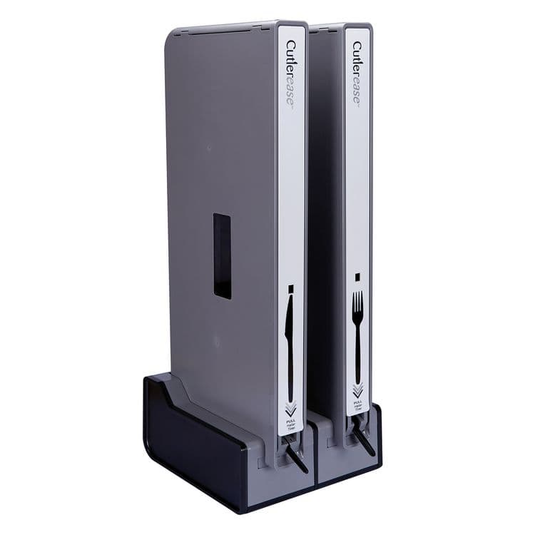 WNA, . Cutlerease Base, Holds 2 Dispensers, 10.25 x 11 x 5.25, Gray/Black (WNA2TWRBASE) thumbnail 4