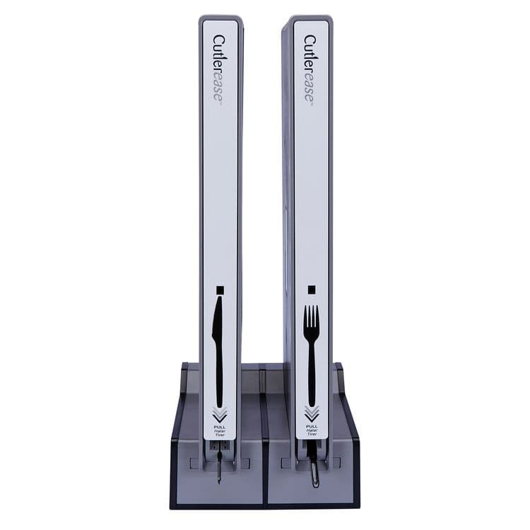 WNA, . Cutlerease Base, Holds 2 Dispensers, 10.25 x 11 x 5.25, Gray/Black (WNA2TWRBASE) thumbnail 3