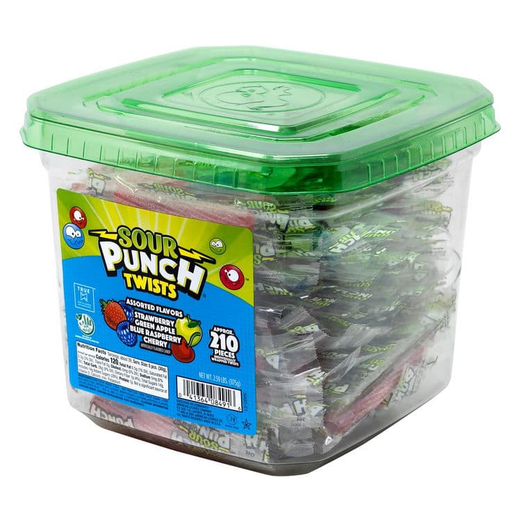 AMERICAN LICORICE COMPANY Twists, Variety, 2.59 lb Tub, Approx. 210 Pieces/Tub, 2 Tubs (GRR60004078) thumbnail 3