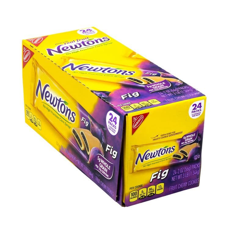 NABISCO FOOD GROUP Fig Newtons, 2 oz Pack, 2 Cookies/Pack, 24 Packs/Box, 4 Boxes/Carton (GRR60004081) thumbnail 2