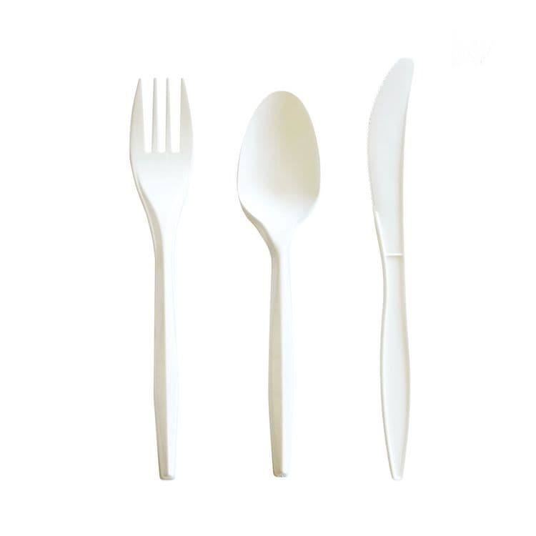BOARDWALK Three-Piece Cutlery Kit, Mediumweight, Fork/Knife/Spoon, 6.97", Plastic, White, 250/Carton (BWK3COMBOKITPP)