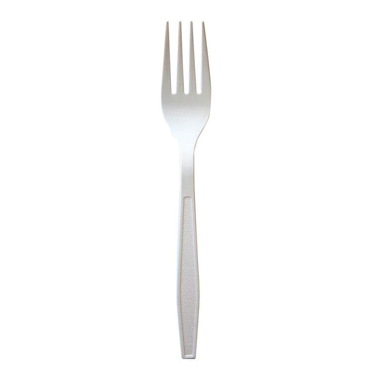 BOARDWALK Heavyweight Polypropylene Cutlery, Fork, 7.09", Plastic, White, 1,000/Carton (BWKFORKWHPP)