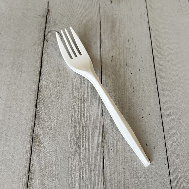BOARDWALK Mediumweight Polypropylene Cutlery, Fork, 5.51", Plastic, White, 1,000/Carton (BWKFORKPPMW) thumbnail 2