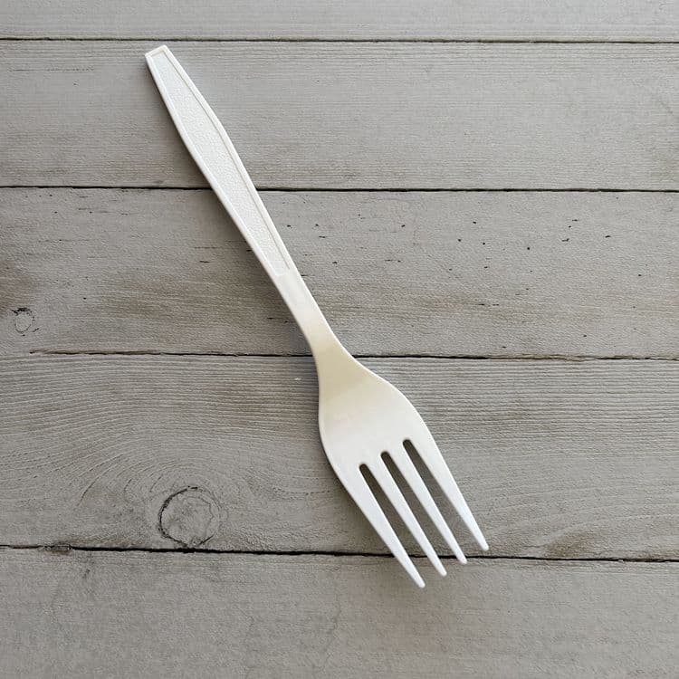 BOARDWALK Heavyweight Polypropylene Cutlery, Fork, 7.09", Plastic, White, 1,000/Carton (BWKFORKWHPP) thumbnail 3