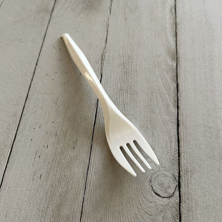 BOARDWALK Mediumweight Polypropylene Cutlery, Fork, 5.51", Plastic, White, 1,000/Carton (BWKFORKPPMW) thumbnail 3