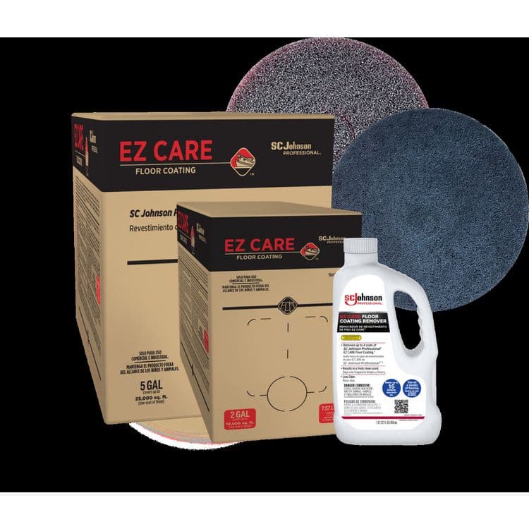 SC JOHNSON EZ Care Polishing Pad, 27" Diameter, Black/Gray, 2/Carton (SJN311184) thumbnail 3