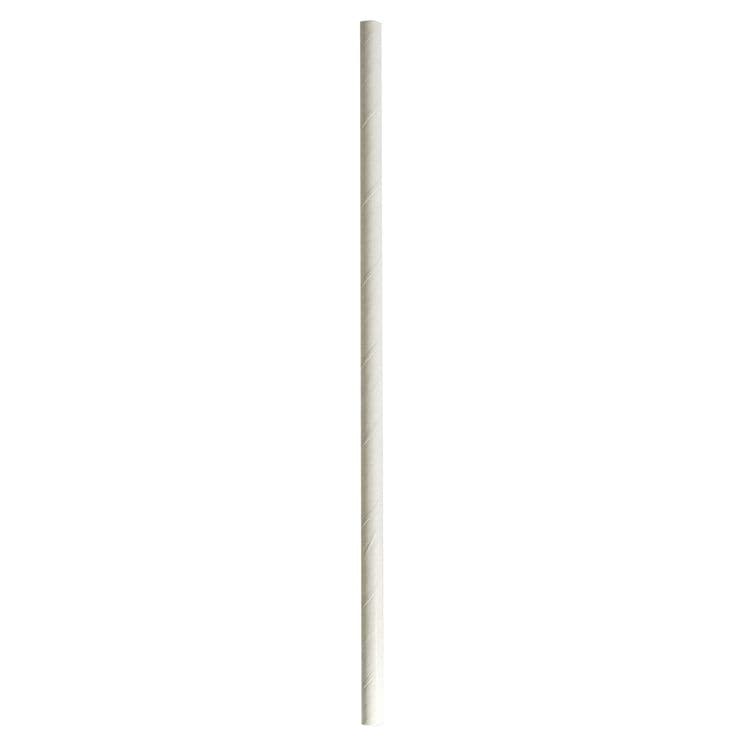 BOARDWALK Wrapped Jumbo Paper Straws, 7.75", Paper, White, 320/Pack, 4 Packs/Carton (BWKPPRSTRWIW) thumbnail 3