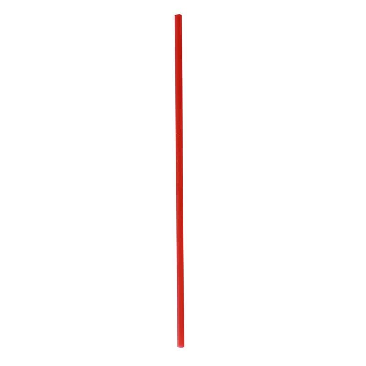 BOARDWALK Wrapped Jumbo Straws, 10.25", Polypropylene, Red, 500/Pack, 4 Packs/Carton (BWKJSTW1025RED) thumbnail 3