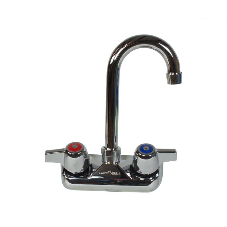 BK RESOURCES WorkForce Standard Duty Faucet, 7.88" Height/3" Reach, Chrome-Plated Brass (BKEBKFW3GM) thumbnail 3