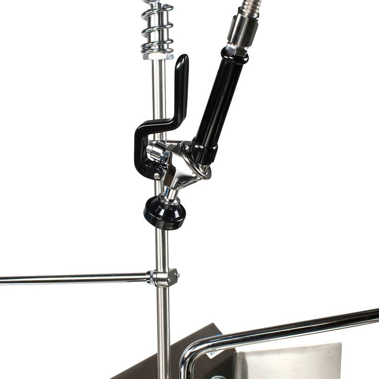 BK RESOURCES WorkForce Prerinse Add-A-Faucet, 4.62" Height/12" Reach, Chrome (BKEVSMPRAF12M) thumbnail 4