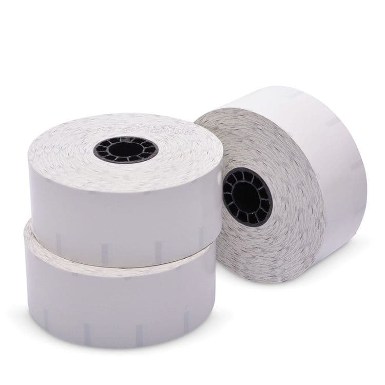 ICONEX Sticky Media, 1.57" x 375 ft, White, 12 Rolls/Carton (ICX90230205) thumbnail 4