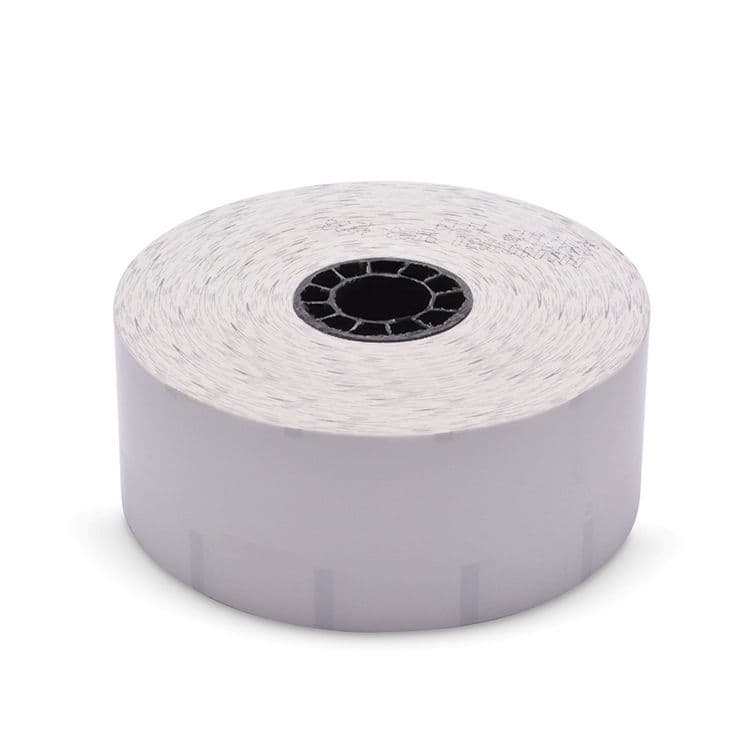 ICONEX Sticky Media, 1.57" x 375 ft, White, 12 Rolls/Carton (ICX90230205) thumbnail 2