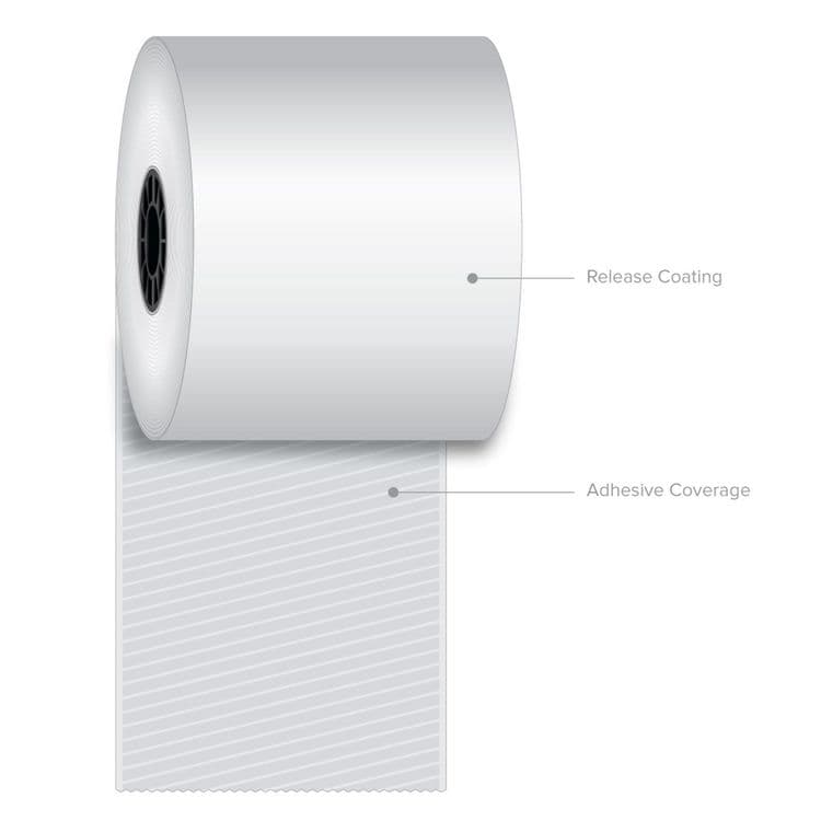 ICONEX Sticky Media, 3.15" x 270 ft, White, 12 Rolls/Carton (ICX90230088)