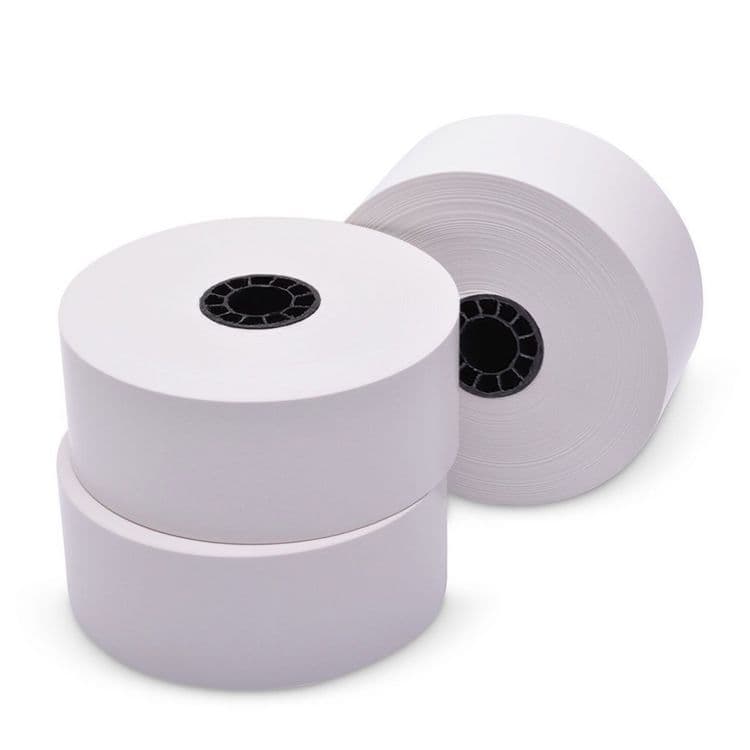 ICONEX Sticky Media, 1.57" x 270 ft, White, 12 Rolls/Carton (ICX90230075) thumbnail 2