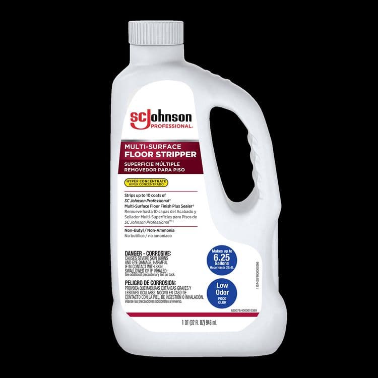 SC JOHNSON Hyper Concentrate Floor Stripper, Fresh Scent, 32 oz Bottle, 6/Carton (SJN680078)