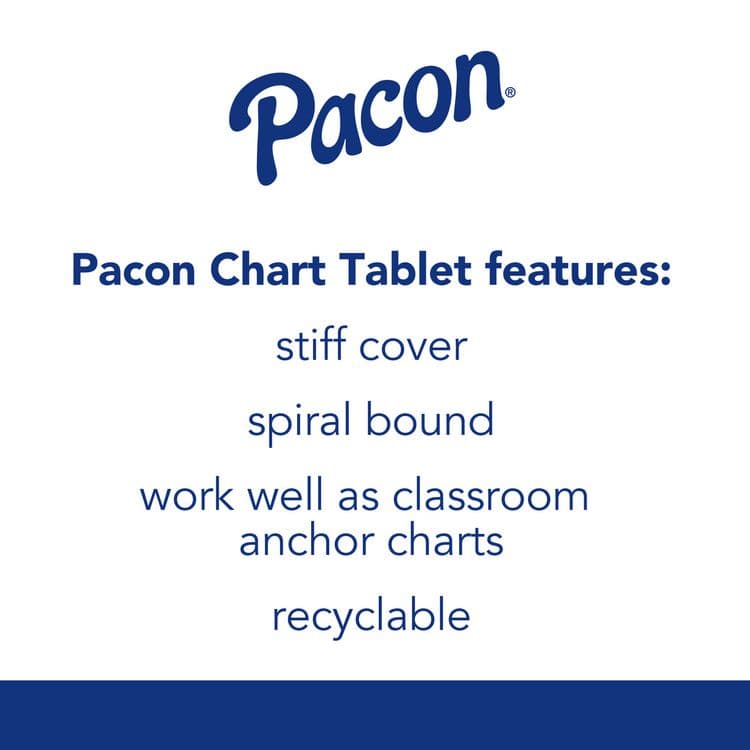 PACON CORPORATION Chart Tablets, Presentation Format (1.5" Rule), (25) White 24 x 32 Sheets, 12/Carton (PAC74710CT) thumbnail 2