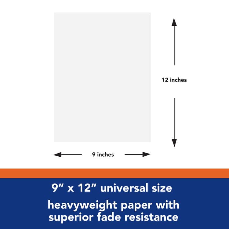 PACON CORPORATION Tru-Ray Construction Paper, 76 lb Text Weight, 9 x 12, White, 50 Sheets/Pack, 50 Packs/Carton (PAC103026CT) thumbnail 3