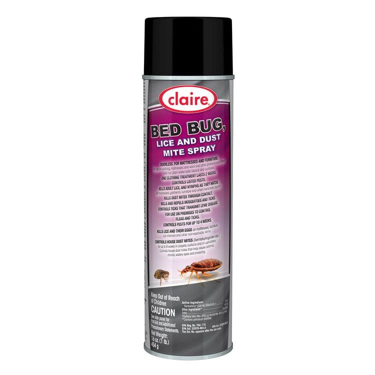CLAIRE MANUFACTURING COMPANY Bed Bug Killer, 16 oz Aerosol Spray, 12/Carton (CGC006)
