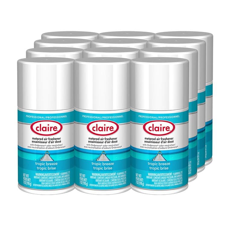 PLZ CORP Metered Air Freshener, 7 oz Aerosol Spray, Tropic Breeze, 12/Carton (CGC105) thumbnail 2