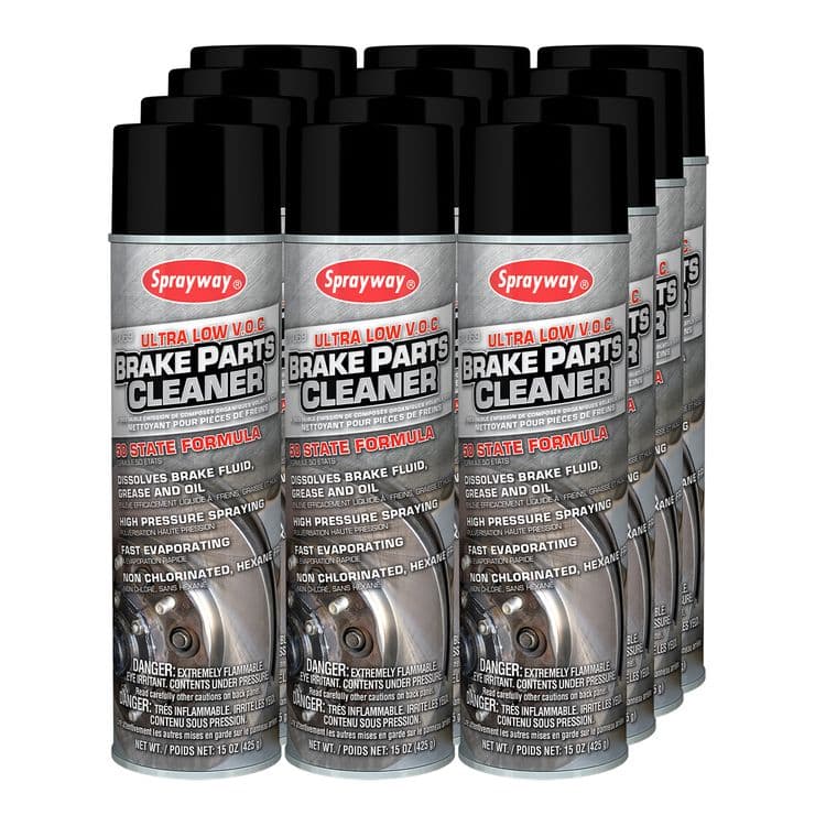PLZ CORP Brake Parts Cleaner, 15 oz Aerosol Spray, 12/Carton (CGC069) thumbnail 3