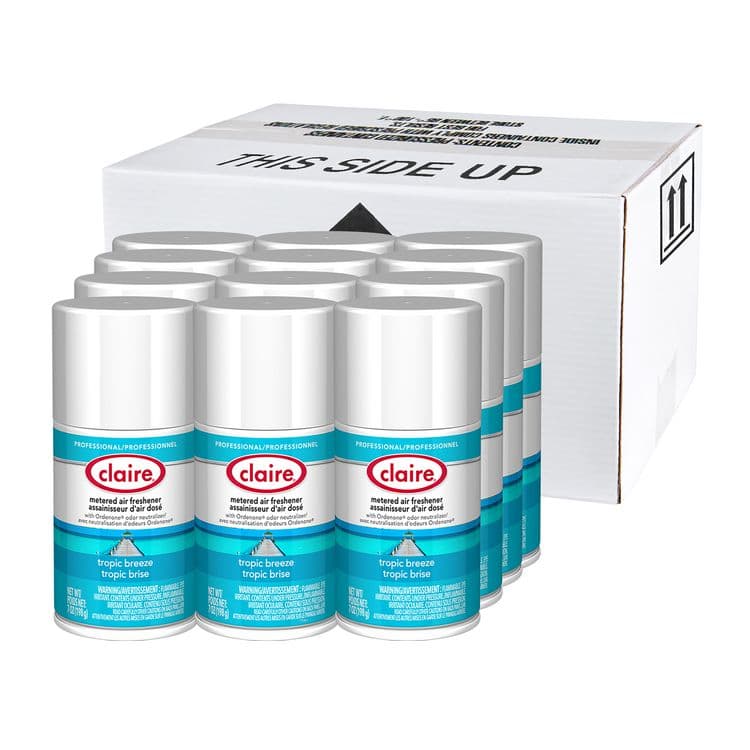 PLZ CORP Metered Air Freshener, 7 oz Aerosol Spray, Tropic Breeze, 12/Carton (CGC105) thumbnail 3