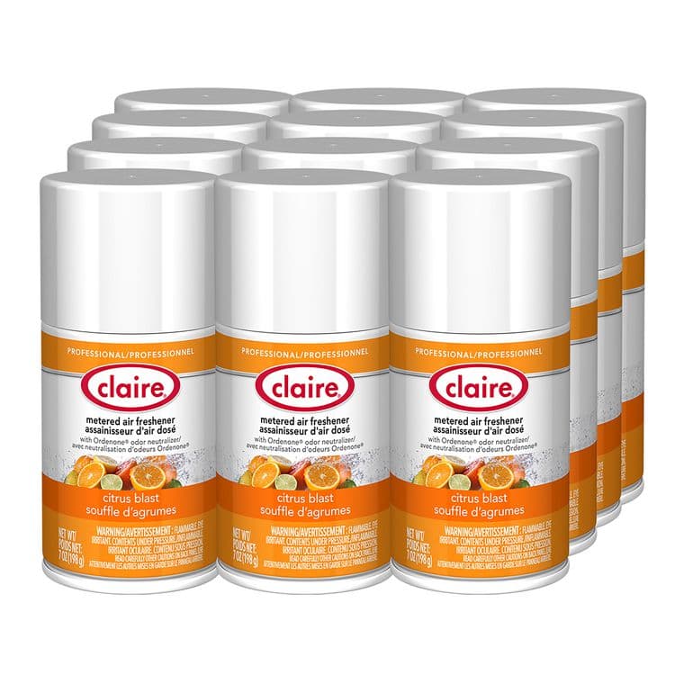 PLZ CORP Metered Air Freshener, 7 oz Aerosol Spray, Citrus Blast, 12/Carton (CGC112) thumbnail 3