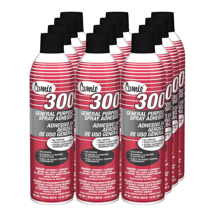 PLZ CORP 300 General Purpose Spray Adhesive, 14 oz, 12/Carton (CGC300) thumbnail 3