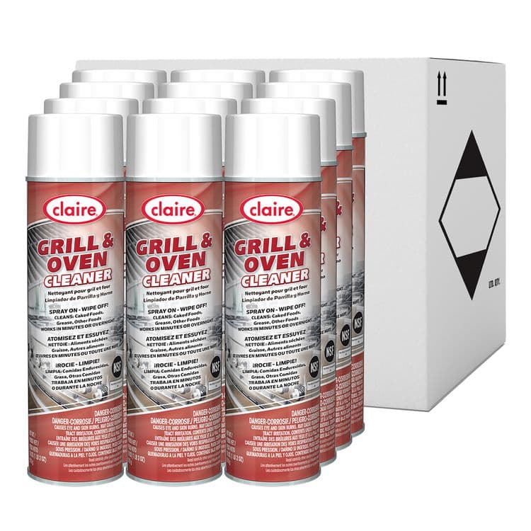 CLAIRE MANUFACTURING COMPANY Grill and Oven Cleaner, 18 oz Aerosol Spray, 12/Carton (CGC826) thumbnail 4