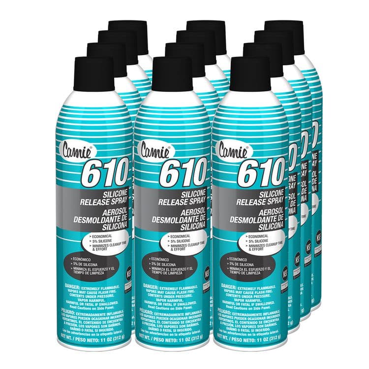 PLZ CORP 610 Silicone Release Agent, 11 oz Aerosol Can, 12/Carton (CGC610) thumbnail 3