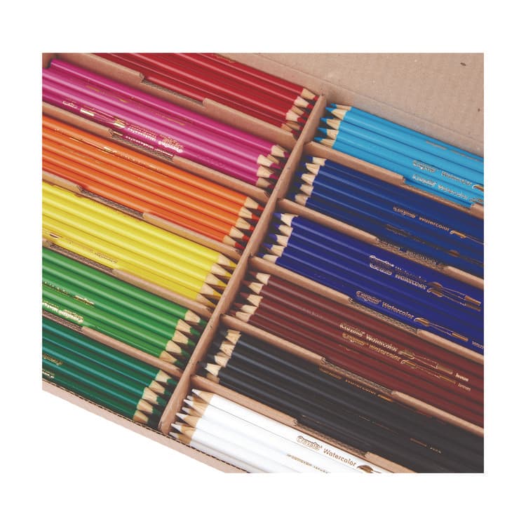 BINNEY & SMITH / CRAYOLA Watercolor Pencil Classpack, 3.3 mm, Assorted Lead and Barrel Colors, 240/Pack (CYO687507) thumbnail 4