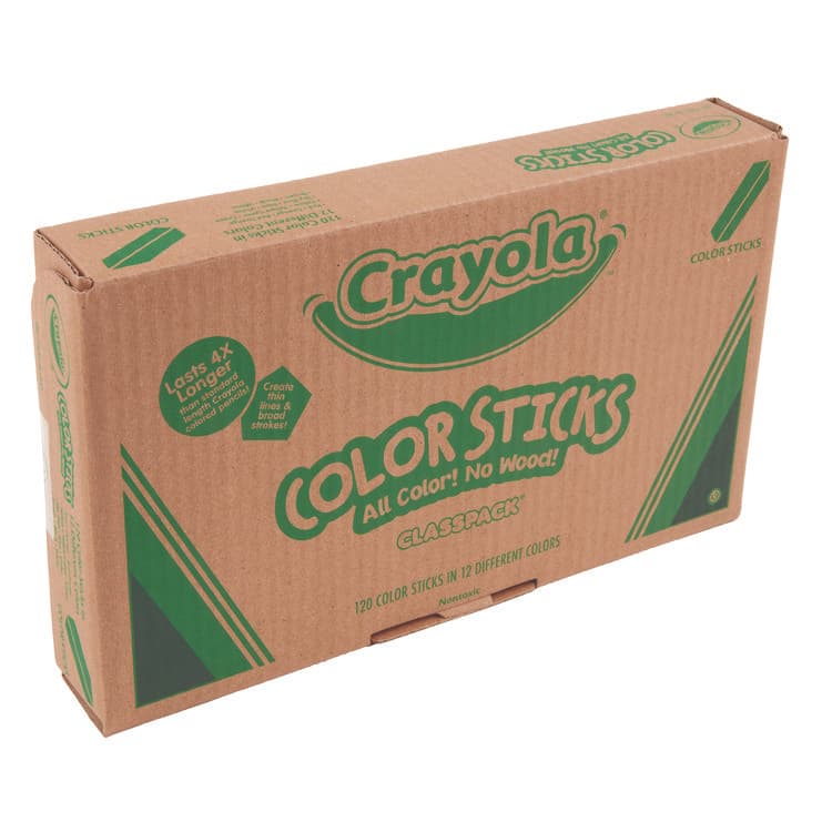 BINNEY & SMITH / CRAYOLA Color Sticks Classpack Set, Assorted Lead and Barrel Colors, 120/Pack (CYO687504) thumbnail 2