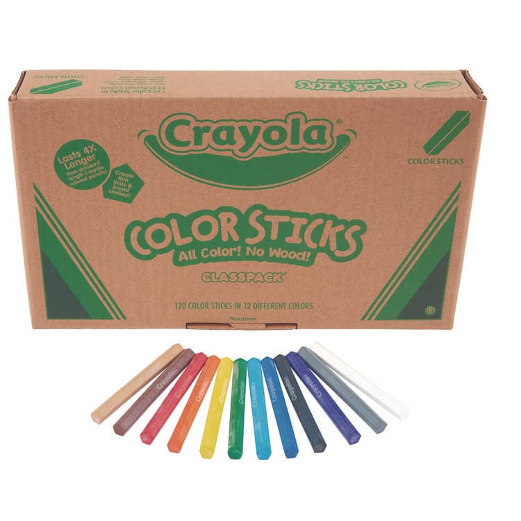 BINNEY & SMITH / CRAYOLA Color Sticks Classpack Set, Assorted Lead and Barrel Colors, 120/Pack (CYO687504) thumbnail 3