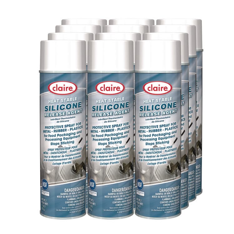 CLAIRE MANUFACTURING COMPANY Silicone Release Agent, 11 oz Aerosol Can, 12/Carton (CGC948) thumbnail 3