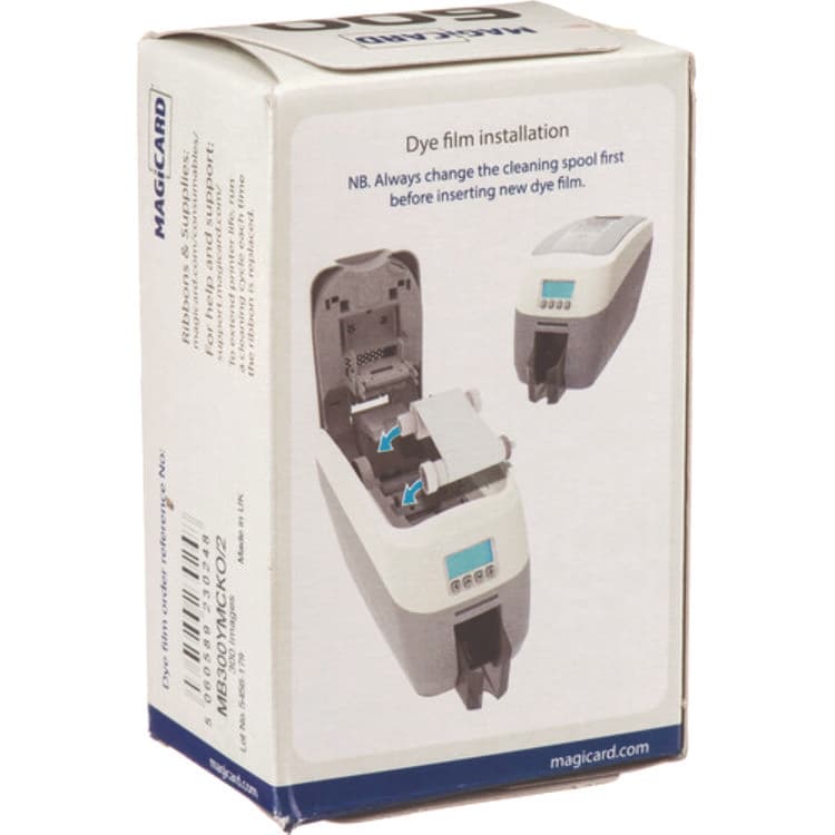 MAGICARD MB300YMCKO/2 Color Ribbon, Black/Cyan/Magenta/Yellow/Topcoat Protective Layer (SRXMB300YMCKO2) thumbnail 4