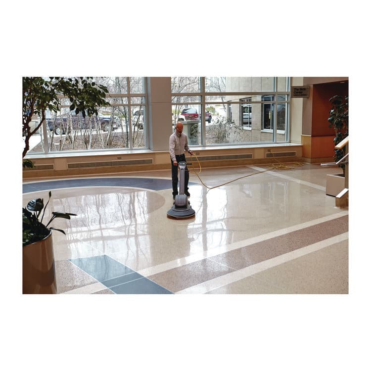 3M/COMMERCIAL TAPE DIV. Clean and Shine Pad, 28 x 14, Brown/Yellow, 5/Carton (MMM09556) thumbnail 2