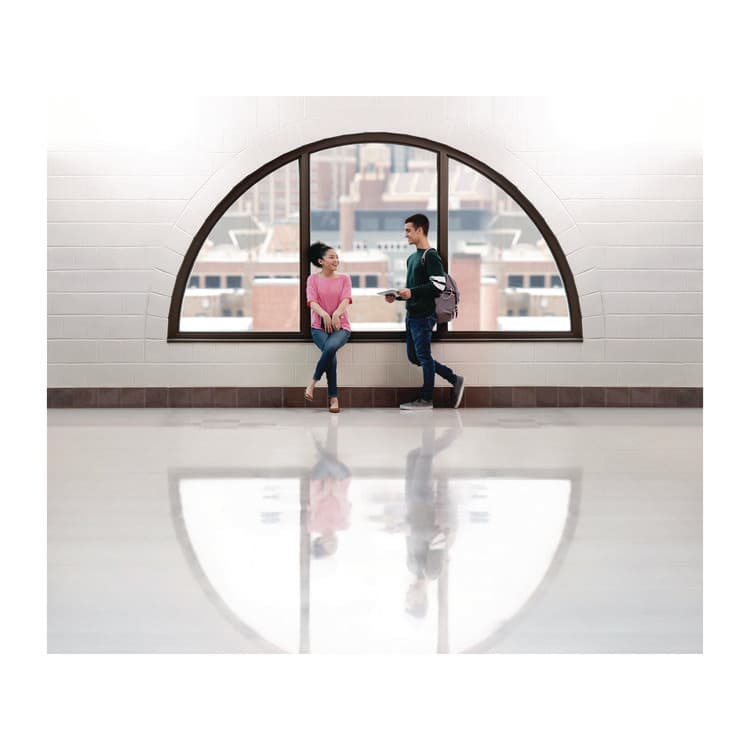 3M/COMMERCIAL TAPE DIV. Clean and Shine Pad, 28 x 14, Brown/Yellow, 5/Carton (MMM09556) thumbnail 4