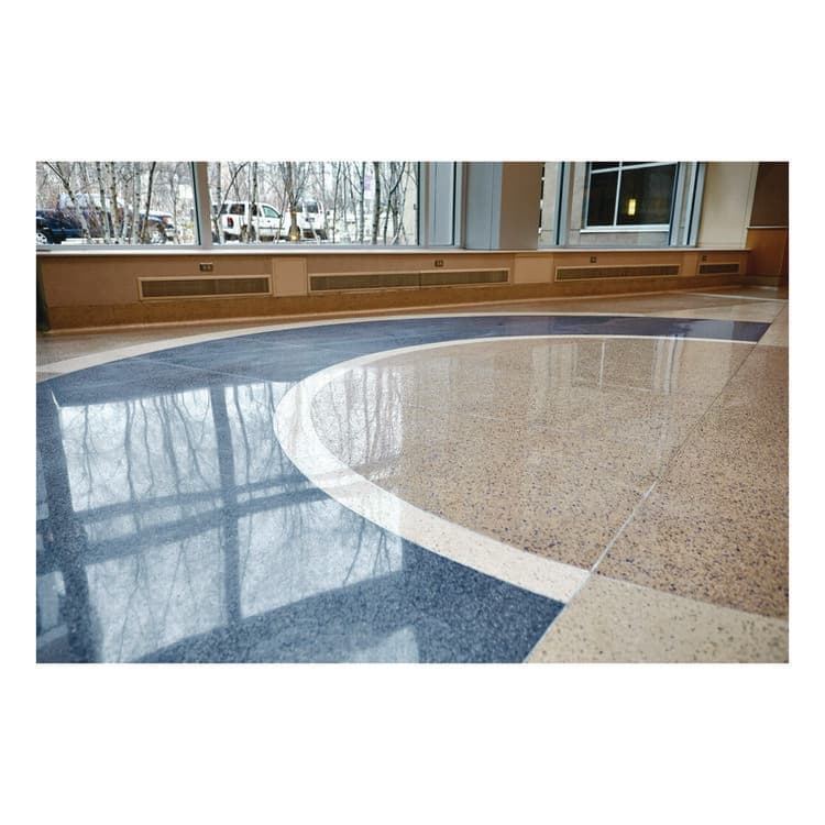 3M/COMMERCIAL TAPE DIV. Clean and Shine Pad, 28 x 14, Brown/Yellow, 5/Carton (MMM09556) thumbnail 3