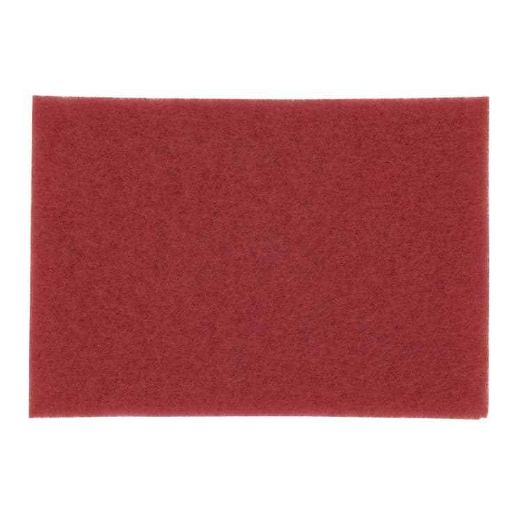 3M/COMMERCIAL TAPE DIV. Low-Speed Buffer 5100 Floor Pads, 28 x 14, Red, 10/Carton (MMM510028X14)
