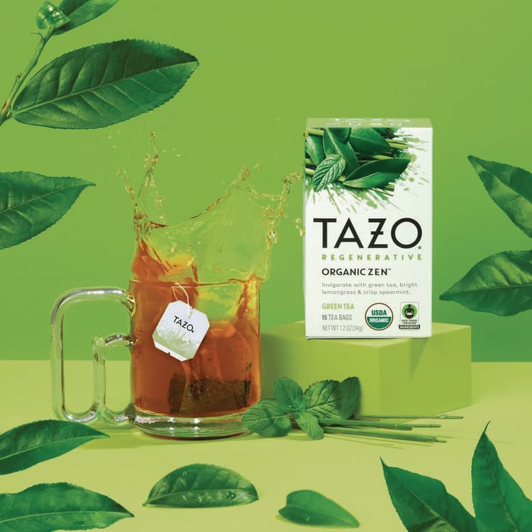 STARBUCKS COFFEE COMPANY Tea Bags, Organic Zen, 16/Box, 6 Boxes/Carton (TZO00309) thumbnail 2