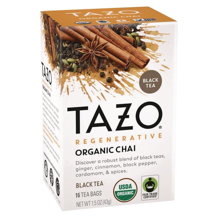 STARBUCKS COFFEE COMPANY Tea Bags, Organic Chai, 16/Box, 6 Boxes/Carton (TZO00305)