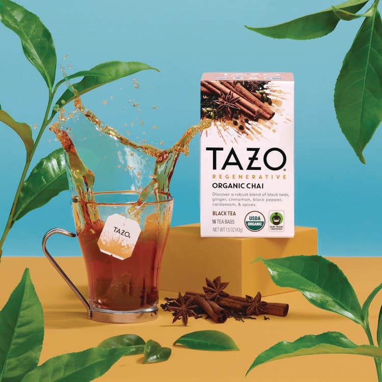 STARBUCKS COFFEE COMPANY Tea Bags, Organic Chai, 16/Box, 6 Boxes/Carton (TZO00305) thumbnail 2