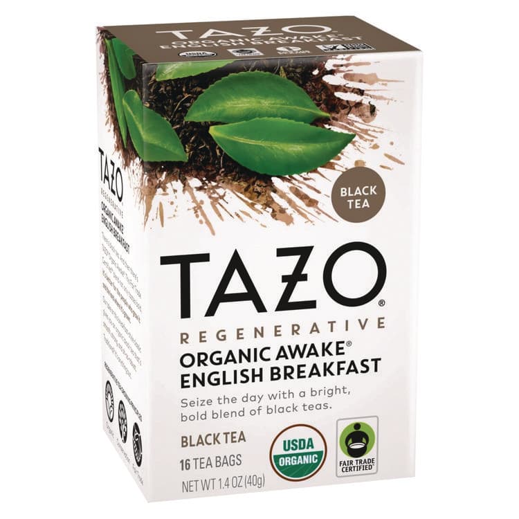STARBUCKS COFFEE COMPANY Tea Bags, Organic Awake English Breakfast, 16/Box, 6 Boxes/Carton (TZO00303)