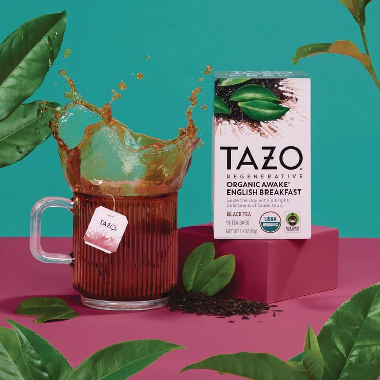 STARBUCKS COFFEE COMPANY Tea Bags, Organic Awake English Breakfast, 16/Box, 6 Boxes/Carton (TZO00303) thumbnail 2