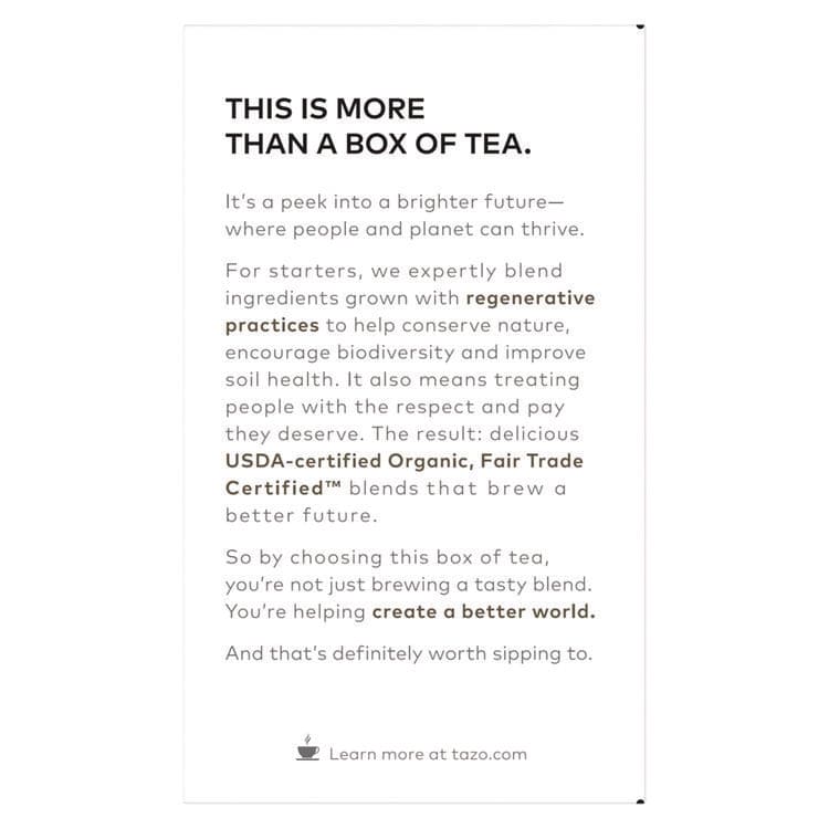 STARBUCKS COFFEE COMPANY Tea Bags, Organic Earl Grey, 16/Box, 6 Boxes/Carton (TZO00352) thumbnail 3