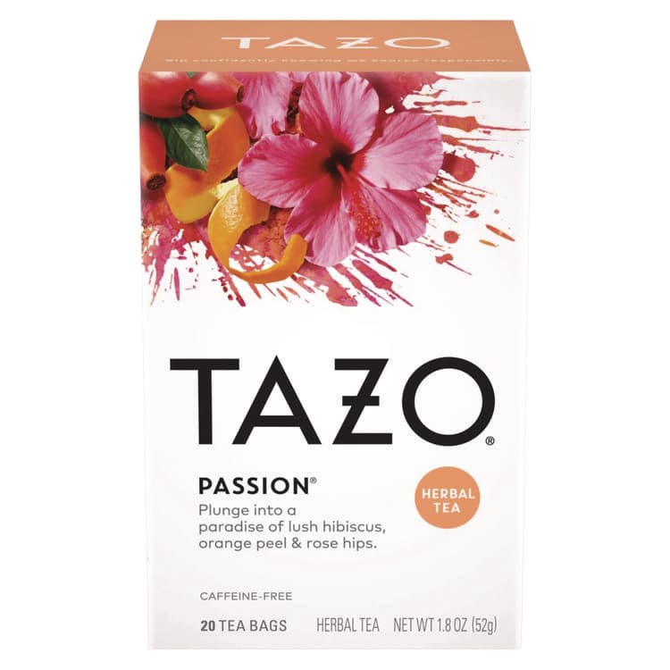 STARBUCKS COFFEE COMPANY Tea Bags, Passion, 20/Box, 6 Boxes/Carton (TZO20045) thumbnail 3