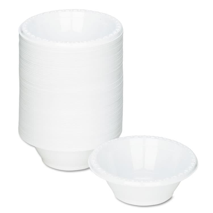 TABLEMATE PRODUCTS, CO. Plastic Dinnerware, Bowl, 5 oz, White, 125/Pack (TBL5244WH) thumbnail 2