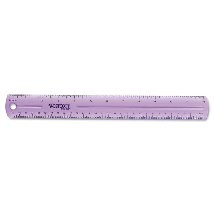ACME UNITED CORPORATION 12" Jewel Colored Ruler, Standard/Metric, Plastic (ACM12975) thumbnail 3