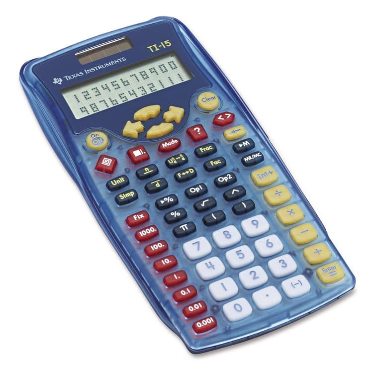TEXAS INSTRUMENTS TI-15 Explorer Elementary Calculator, 11-Digit LCD (TEXTI15RTL)